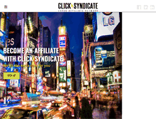 Tablet Screenshot of clicksyndicate.com